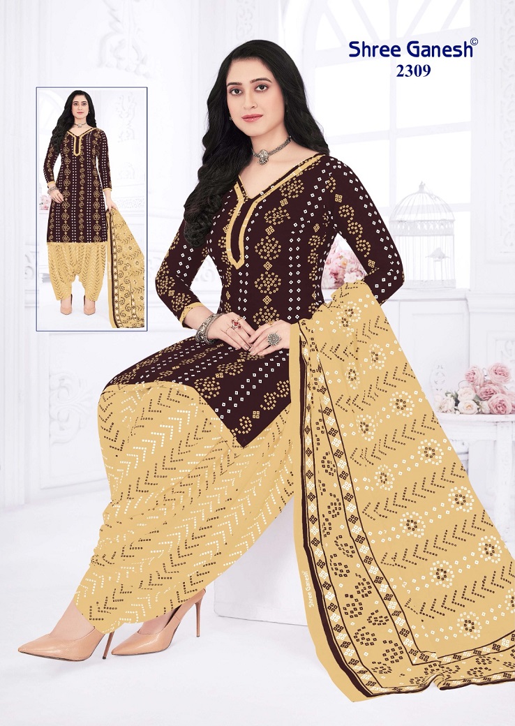 Shree Ganesh Bandhani Patiyala Special Vol-3 Wholesale Cotton Printed Dress Material