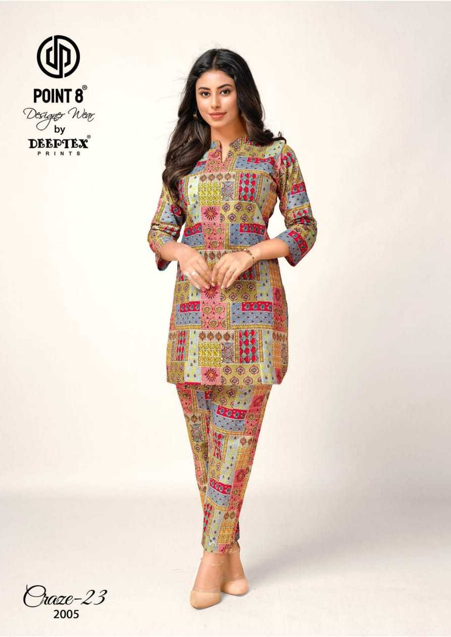 craze vol 2 by deeptex prints unique cotton print readymade big size co-ord set