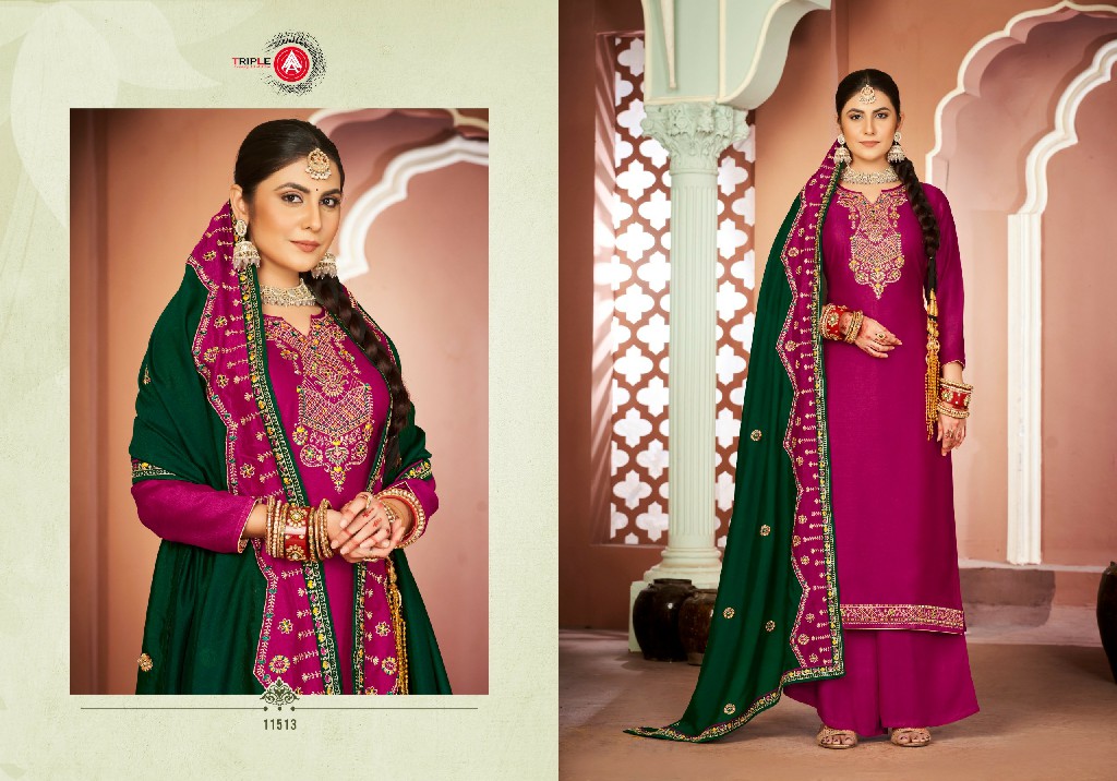 barbie by triple aaa occasion wear viscose silk dress material