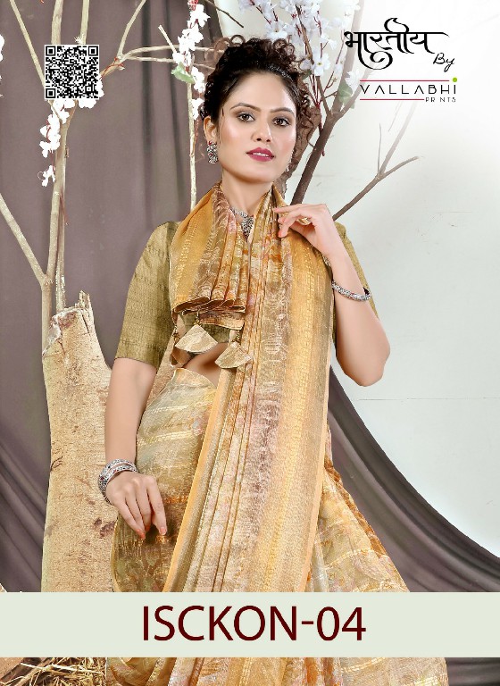 Vallabhi Isckon Vol-4 Wholesale Georgette Fabrics Party Wear Sarees