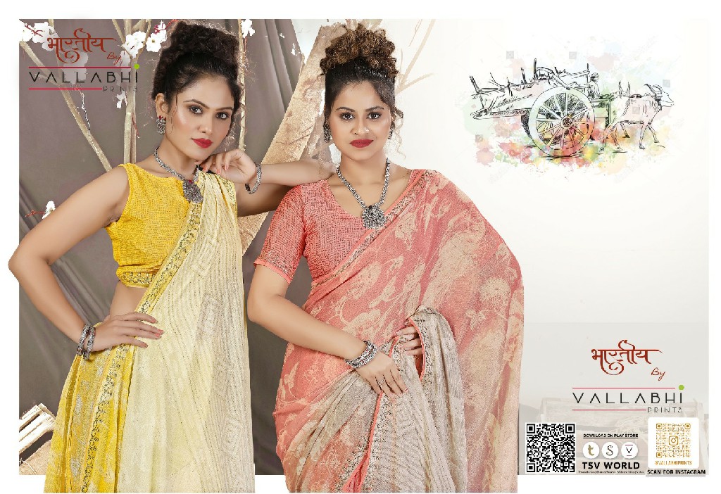 margo by vallabhi prints attractive print brasso saree