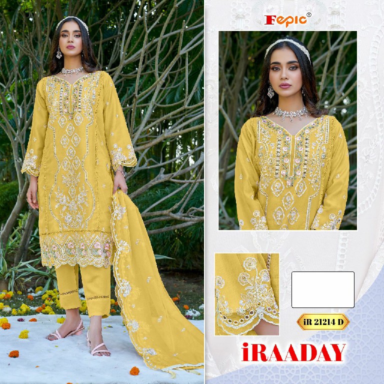 Fepic Iraaday IR-21214 Wholesale Indian Pakistani Salwar Suits