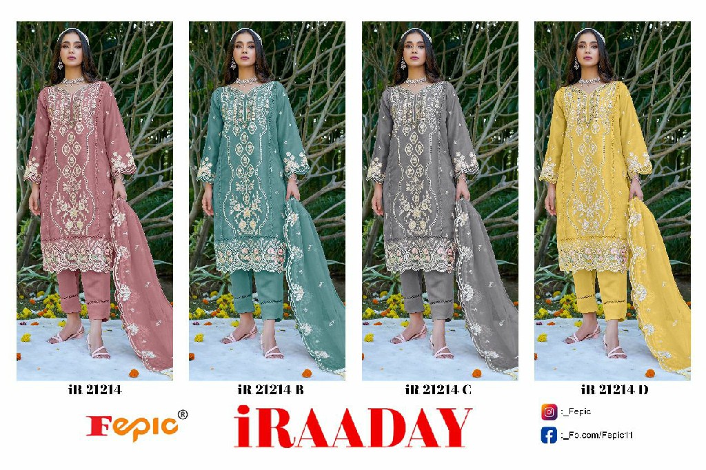 Fepic Iraaday IR-21214 Wholesale Indian Pakistani Salwar Suits