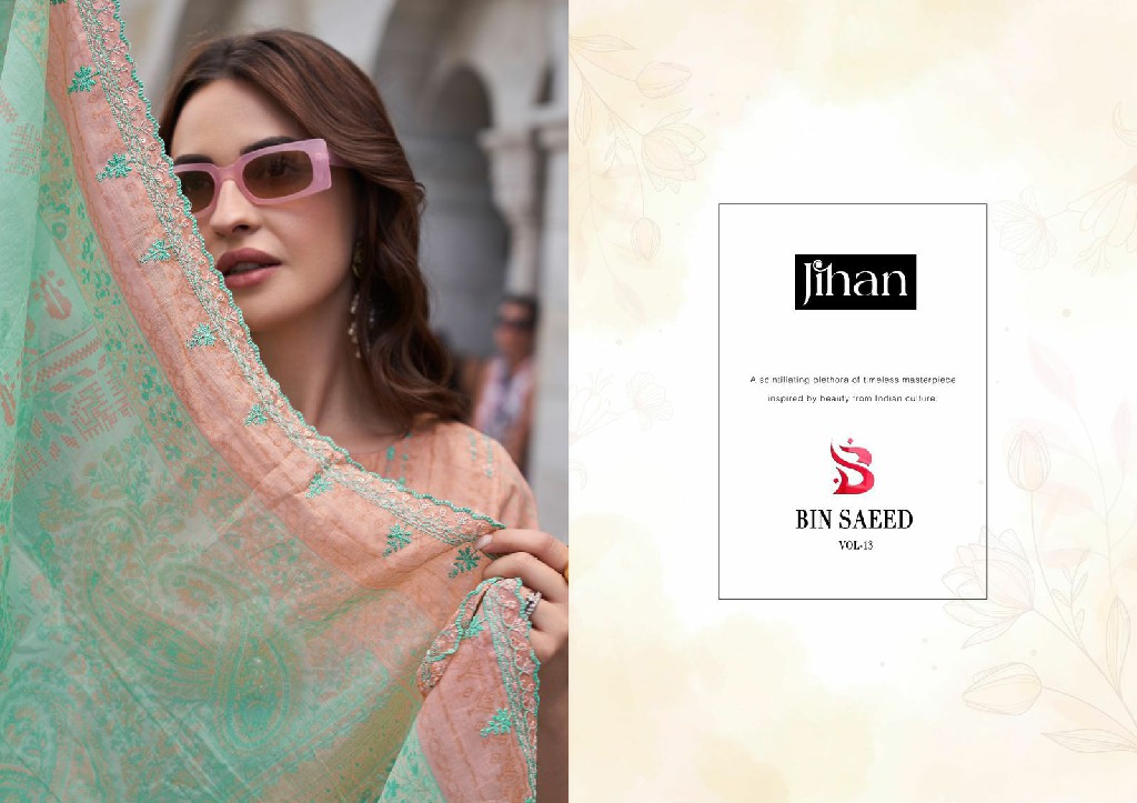 Jihan Bin Saeed Vol-13 Wholesale Indian Pakistani Salwar Suits