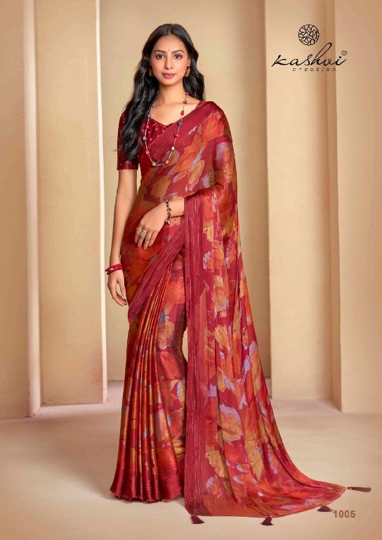 kashvi creation pankti vol 23 soft silk printed saree with blouse