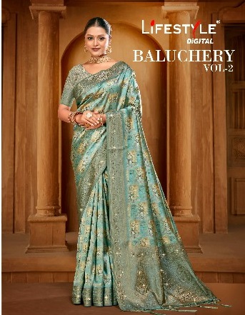 Lifestyle Baluchery Vol-2 Wholesale Ethnic Indian Sarees