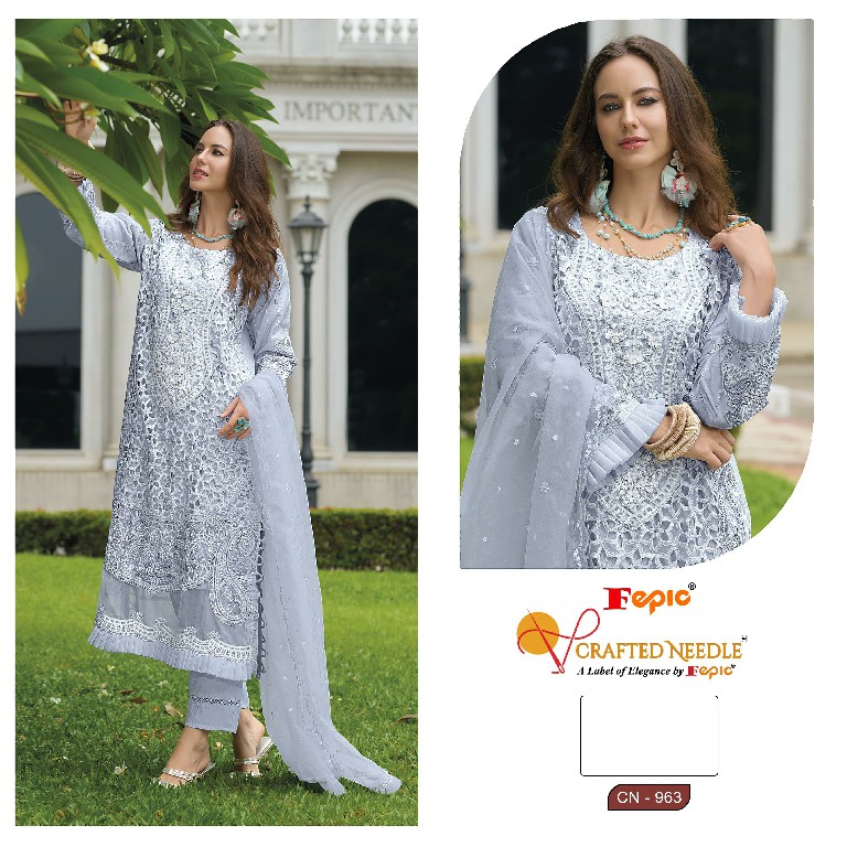 Fepic Crafted Needle CN-963 Wholesale Readymade Indian Pakistani Suits