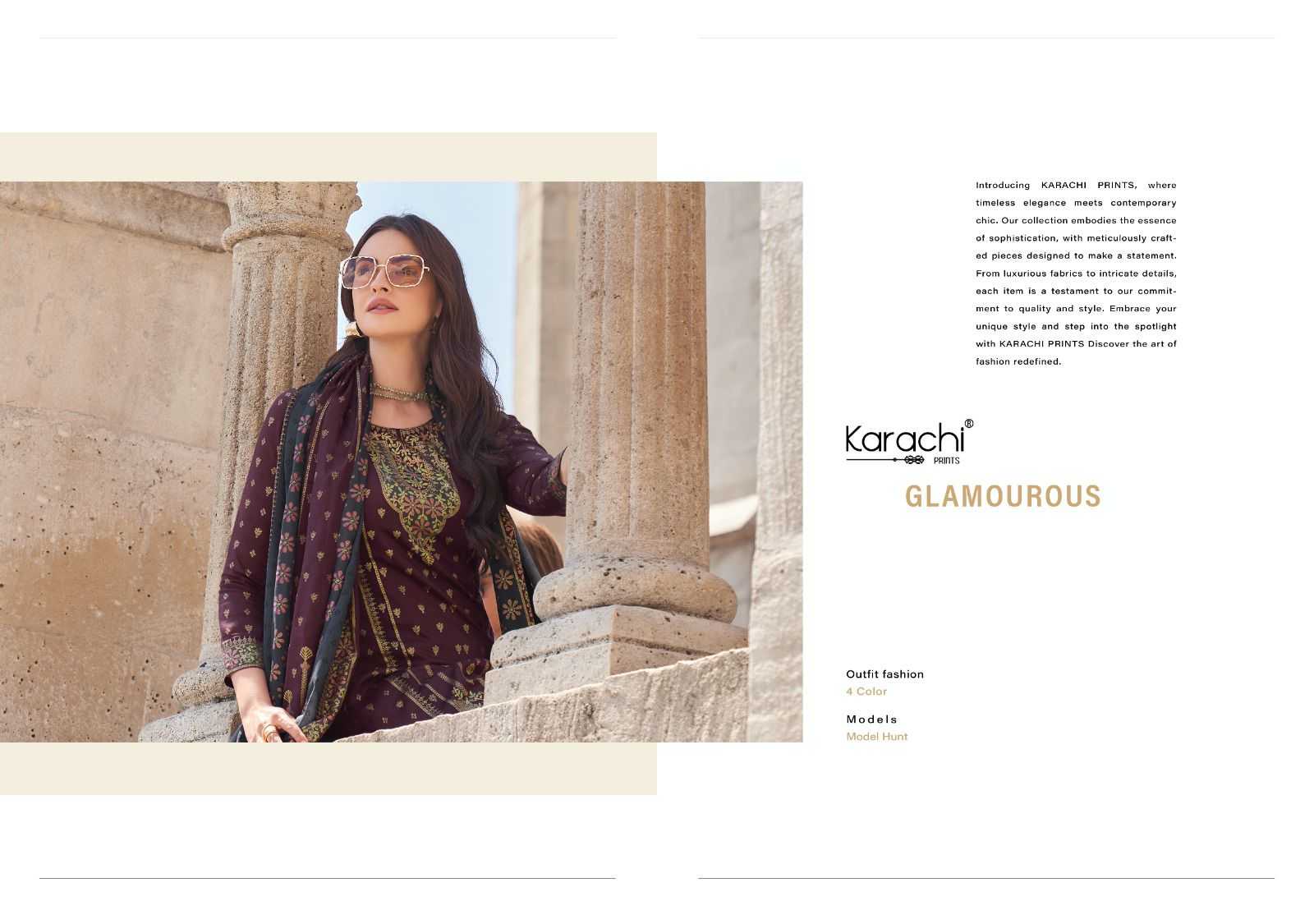 glamourous by kesar karachi Prints viscose jam satin 3pcs suits