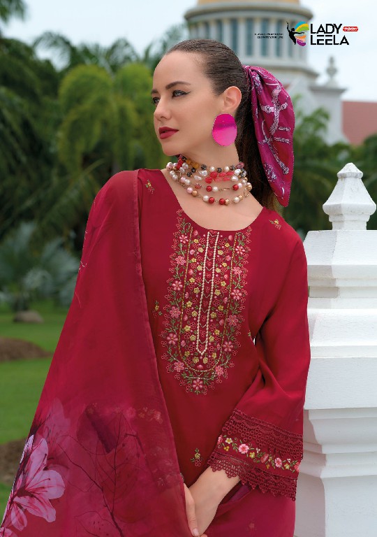 riwayat vol 2 by lady leela viscose silk readymade trendy 3pcs suits