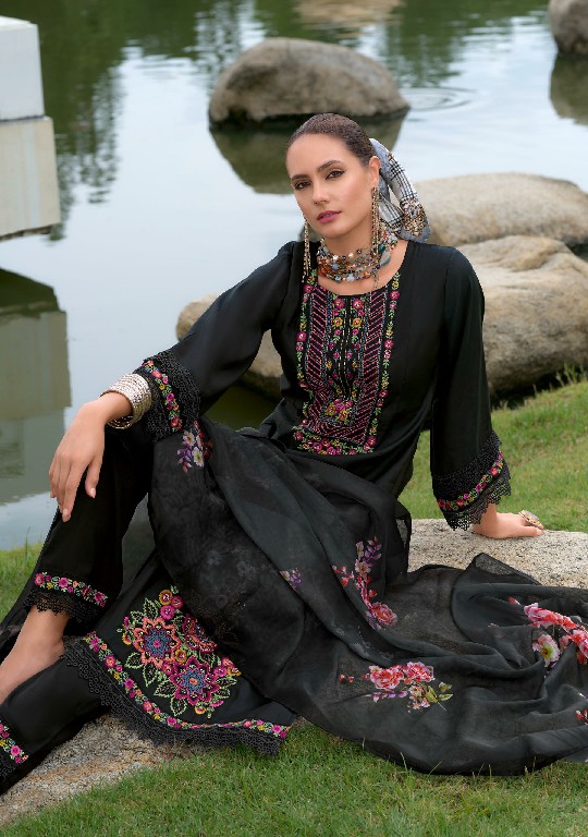 riwayat vol 2 by lady leela viscose silk readymade trendy 3pcs suits