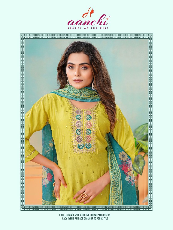 aanchi ragini roman silk stylish look readymade suit for women