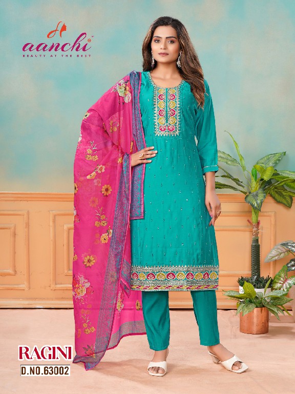 aanchi ragini roman silk stylish look readymade suit for women