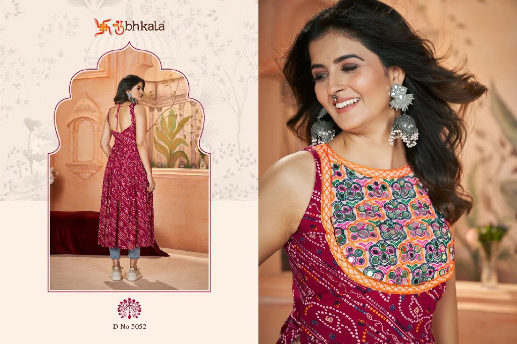 Shubhkala Flory Vol-49 Wholesale Exclusive Embroidered with Print Designer Ready to Wear Kurti Collection