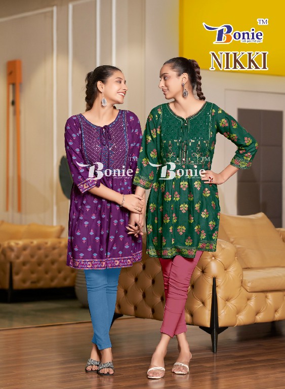 Bonie Nikki Wholesale 14 Kg Reyon Tunics Tops