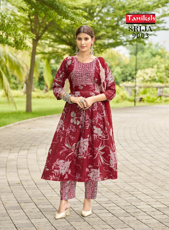 TANIKSH SRIJA VOL 9 FULL STITCH ANARKALI KURTI PANT DUPATTA COLLECTION