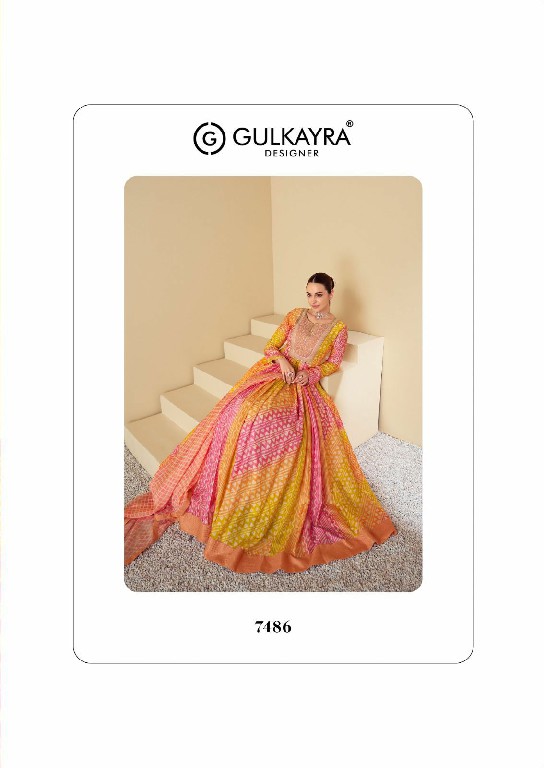 Gulkayra Vaari Wholesale Real Muslin Gown With Dupatta