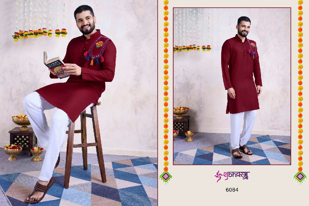 shubhvastra vastra vol 8 festival wear readymade navratri mens kurta exports