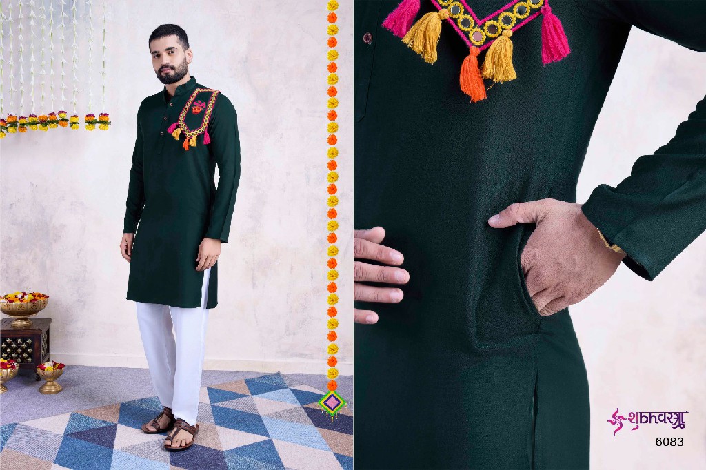 shubhvastra vastra vol 8 festival wear readymade navratri mens kurta exports