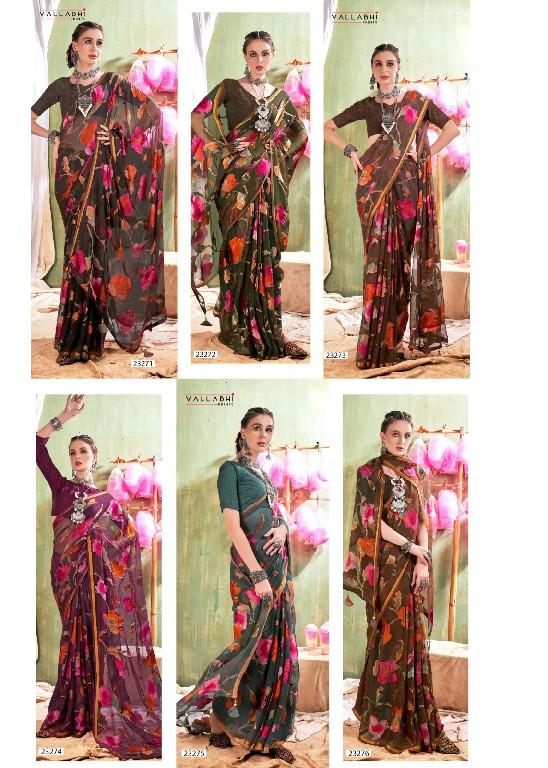 VALLABHI PRINTS ELEMENTAL VOL 2 FANCY SWAROVASKI WORK SAREES