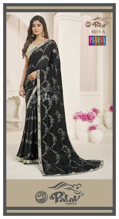 Palav Fabrics Paarna Vol-69 Wholesale Kreeva Georgette Ethnic Sarees