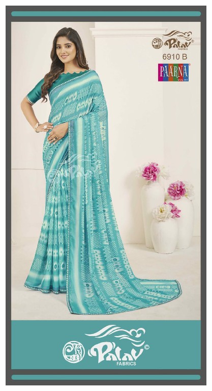 Palav Fabrics Paarna Vol-69 Wholesale Kreeva Georgette Ethnic Sarees