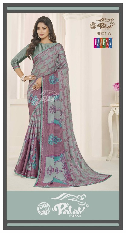 Palav Fabrics Paarna Vol-69 Wholesale Kreeva Georgette Ethnic Sarees