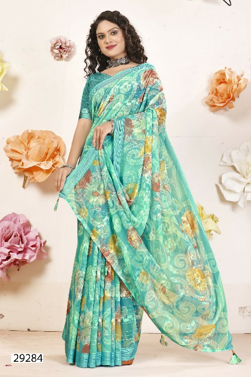 Vallabhi Navita Wholesale Georgette Fabrics Indian Sarees Catalog