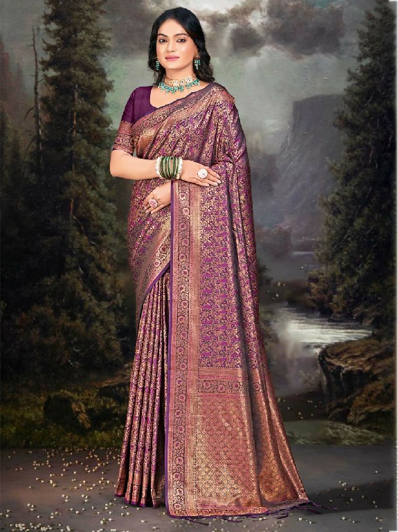 Bunawat Rajwadi Vol-6 Wholesale Banarasi Silk Fabrics Sarees