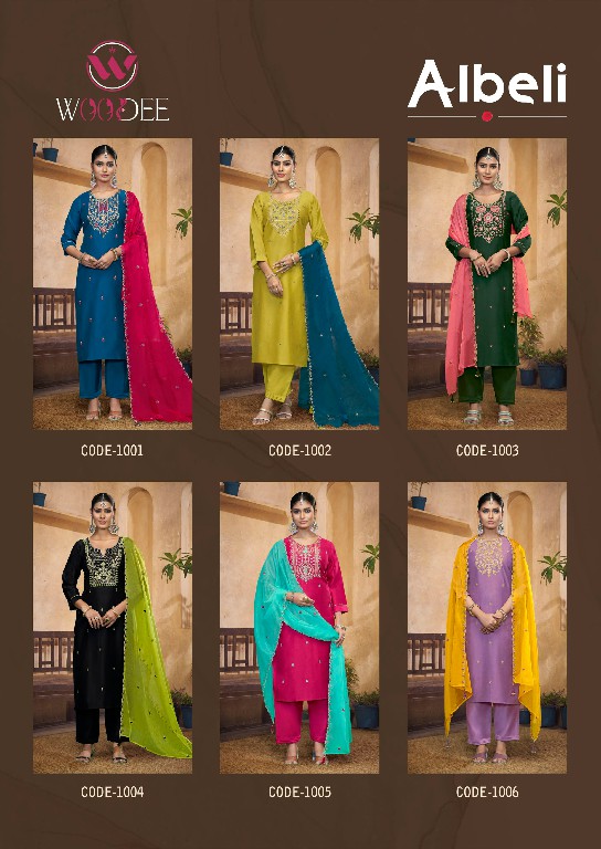 Woodee Albeli Wholesale Premium Quality Viscose Readymade Suits