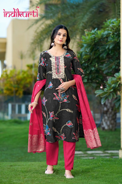 Meera Trendz Indikurti Wholesale Readymade 3 Piece Salwar Suits Combo