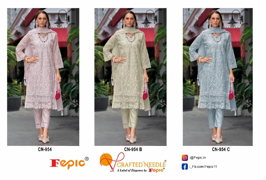 Fepic Rosemeen CN-954 Wholesale Readymade Indian Pakistani Salwar Suits