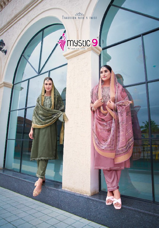 Mystic 9 Rich Gold Vol-2 Wholesale Readymade Three Piece Salwar Suits