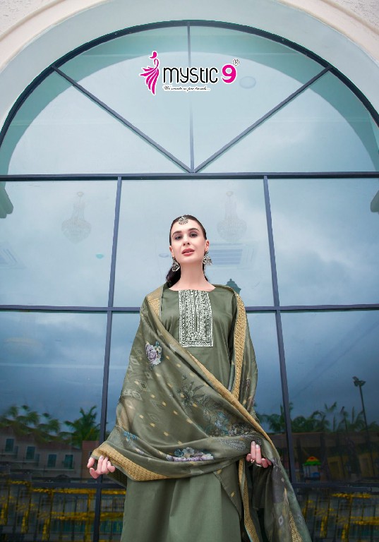 Mystic 9 Rich Gold Vol-2 Wholesale Readymade Three Piece Salwar Suits