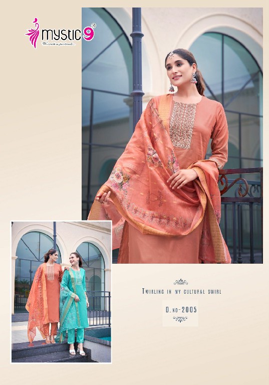 Mystic 9 Rich Gold Vol-2 Wholesale Readymade Three Piece Salwar Suits