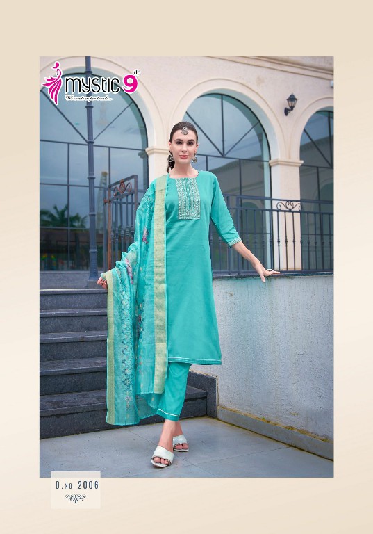 Mystic 9 Rich Gold Vol-2 Wholesale Readymade Three Piece Salwar Suits