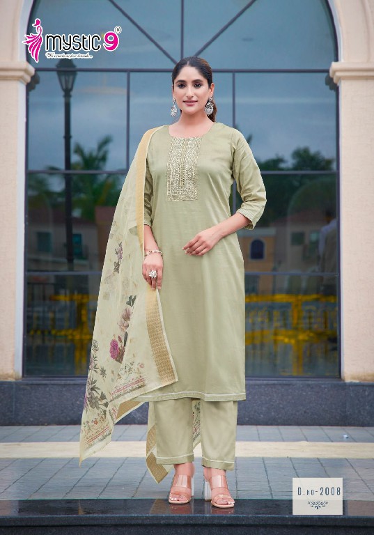 Mystic 9 Rich Gold Vol-2 Wholesale Readymade Three Piece Salwar Suits