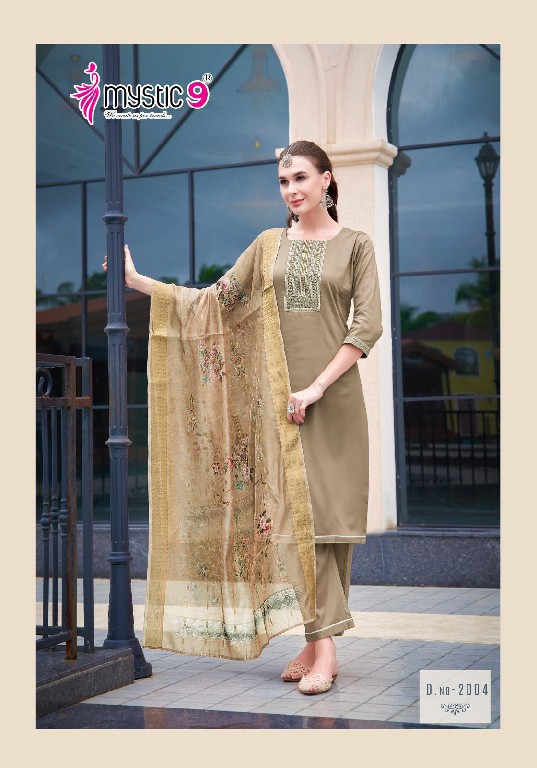 Mystic 9 Rich Gold Vol-2 Wholesale Readymade Three Piece Salwar Suits
