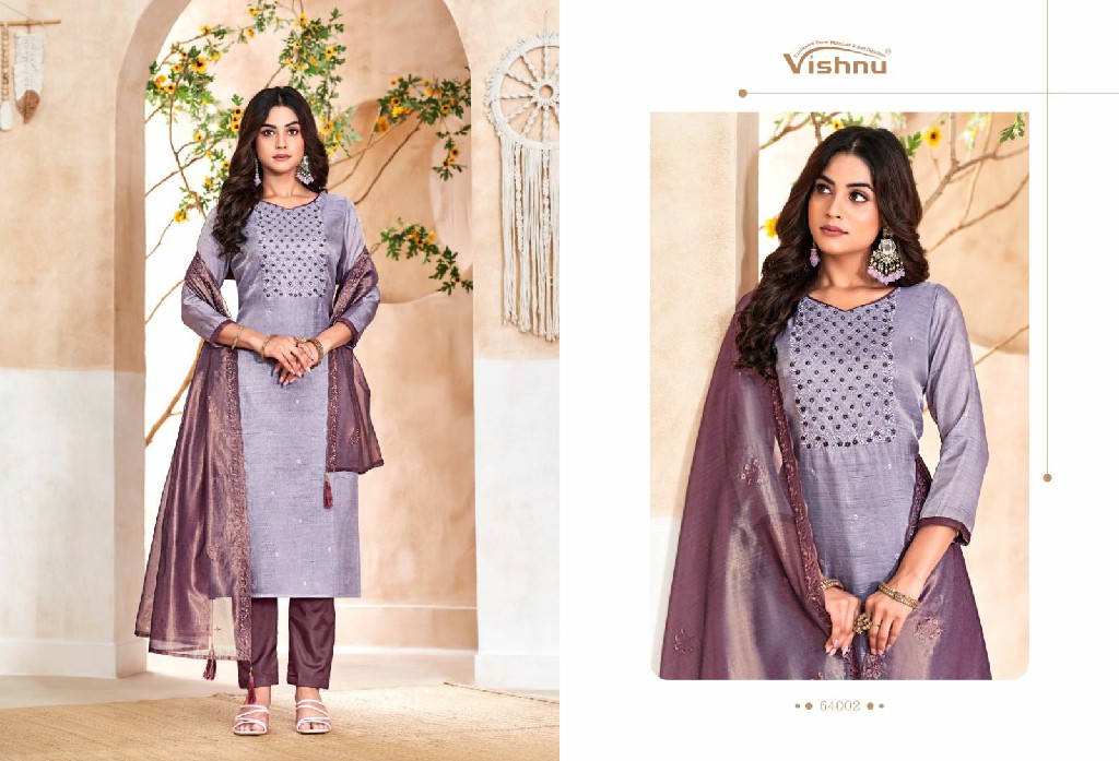 VIshnu Gulbagh Wholesale Banarasi Silk With Embroidery Work Dress Material