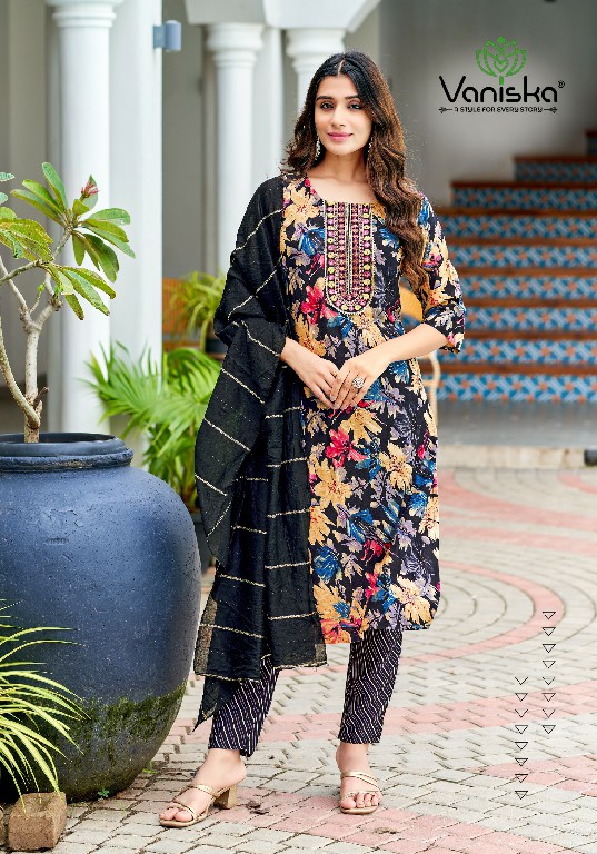 Vaniska Sitara Vol-1 Wholesale Straight Kurti With Pant And Dupatta