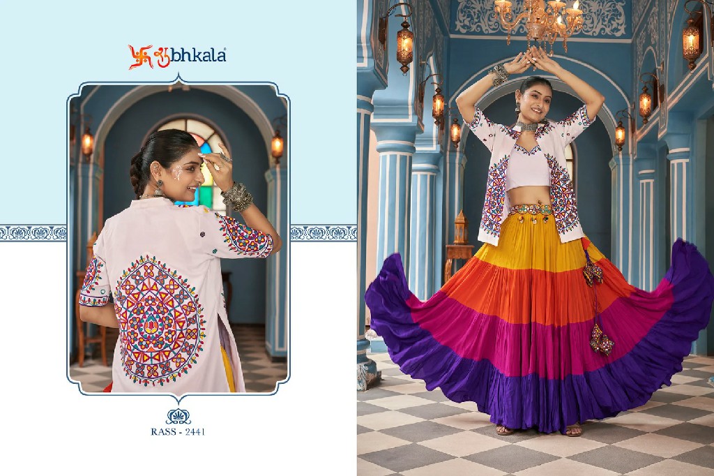 Shubhkala Raas Vol-15 Wholesale Exclusive Festival Wear Stitched Navratri Collection Jacket Style Chaniya Choli Collection