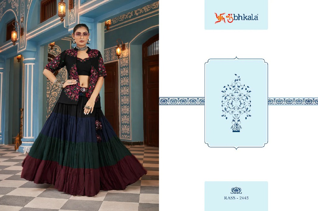Shubhkala Raas Vol-15 Wholesale Exclusive Festival Wear Stitched Navratri Collection Jacket Style Chaniya Choli Collection