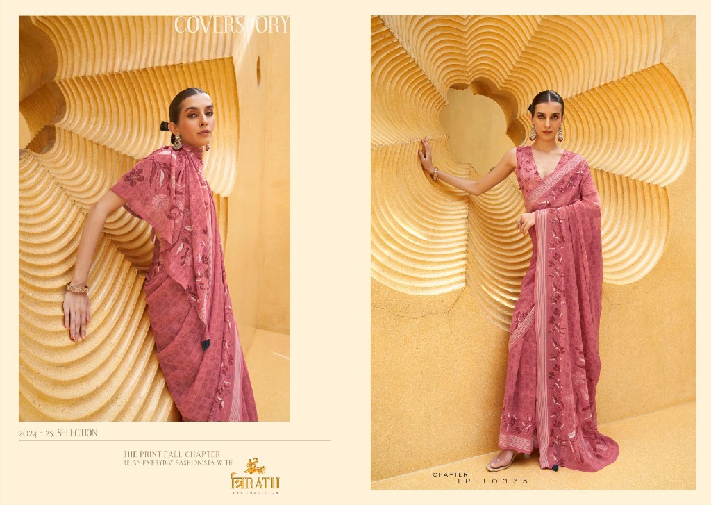 Trirath Maxima Wholesale Daani Georgette Fabrics Party Wear Sarees