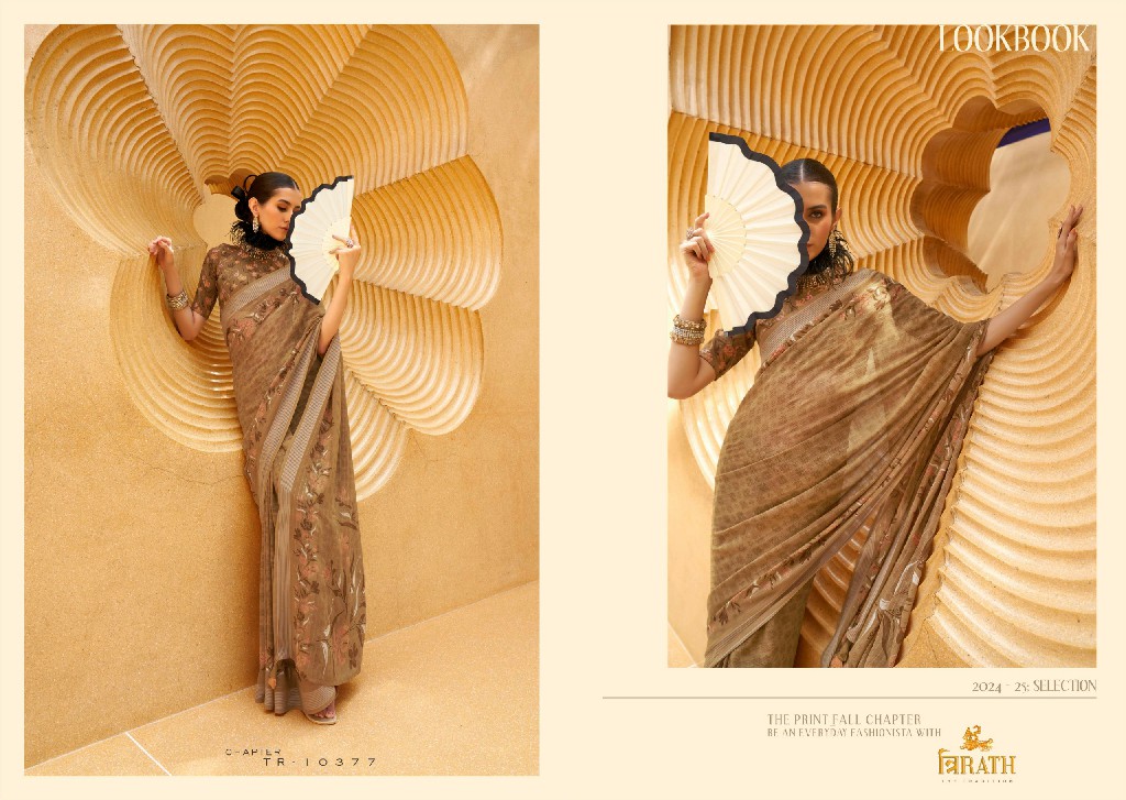 Trirath Maxima Wholesale Daani Georgette Fabrics Party Wear Sarees