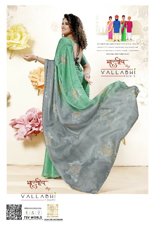 Vallabhi Jessie Wholesale Brasso Fabrics Indian Sarees