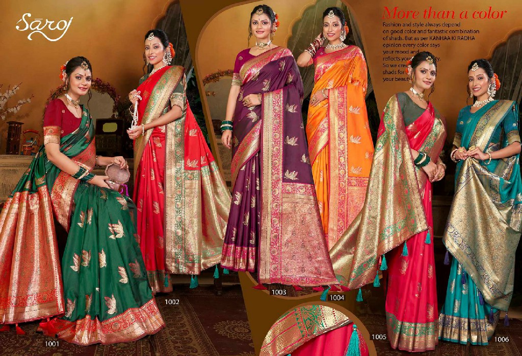 Saroj Mahotsav Vol-6 Wholesale Silk With Heavy Banarasi Silk Sarees