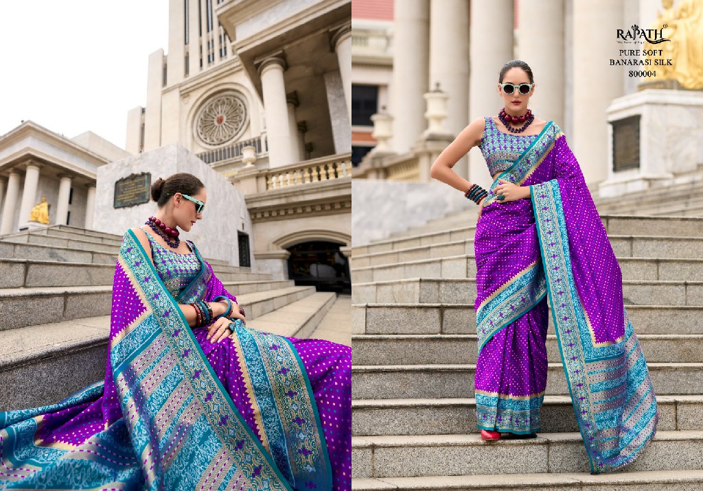 Rajpath Rehana Wholesale Ikkat Base Soft Silk With Weaving Festive Sarees