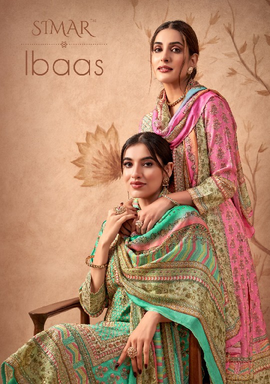 Glossy Simar Ibaas Wholesale Premium Muslin With Handwork Suits