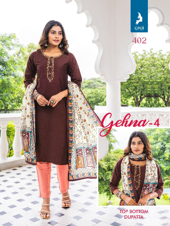 Kaya Gehna Vol-4 Wholesale Readymade 3 Piece Salwar Suits