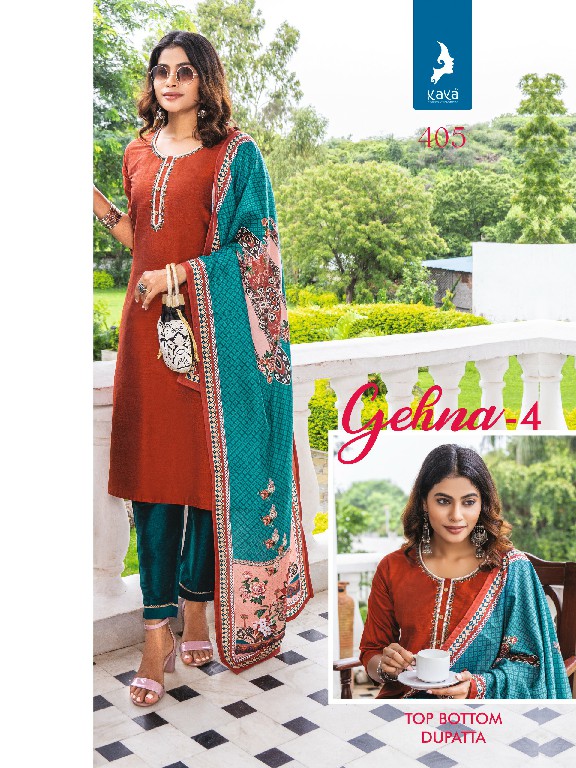 Kaya Gehna Vol-4 Wholesale Readymade 3 Piece Salwar Suits