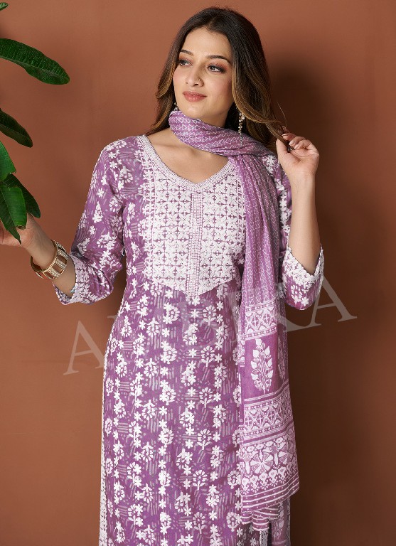 Ambika Maahi Wholesale 14 Kg Reyon Print Kurtis With Pant And Dupatta